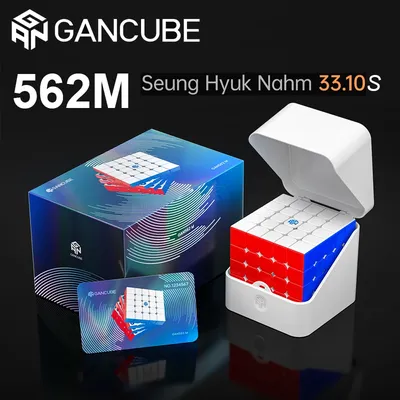 Gan562m zauberwürfel magnetischer magischer würfel 5x5x5 profession elles gancube geschwindigkeit Image