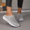 Neue Damen Halbe Hausschuhe Sommer Atmungsaktive Mesh Damen Schuhe Outdoor Casual Wanderschuhe Große