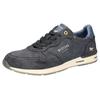 Sneaker MUSTANG SHOES, Herren, Gr. 43, blau (jeansblau), Textil, Lederimitat, vintage, casual, Schuhe, Schnürschuh, Freizeitschuh im Runners Look