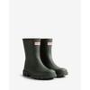 Gummistiefel HUNTER "DOWNPOUR SHORT BOOT", Gr. 40/41, grün (schwarz olive), Synthetik, sportlich, Schuhe