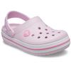 Clog CROCS "Crocband Clog", Kinder, Gr. 24, rosa (rosa, weiß), Croslite, casual, Schuhe, Sandale, Sommerschuh, Badeschuh mit Lüftungsöffnungen