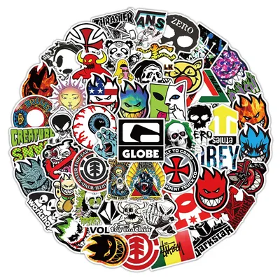 100 Stück Streetwear-Graffiti-Aufkleber – Urban Edge-Aufkleber für Skateboards, Hydroflaschen und Tech Gear Image