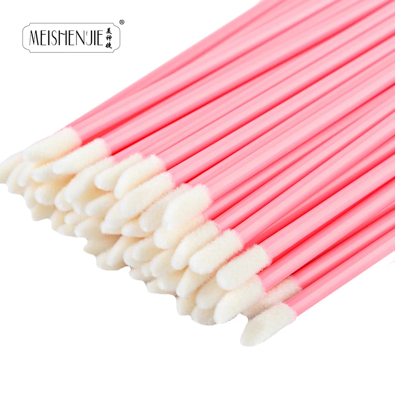 Professionelle 50-teilige Lippenpinsel für Wimpern, Make-up-Pinsel, Wimpernverlängerung, Mascara, Applikator, Lippenstift, Zauberstäbe, Set, Kosmetik-Werkzeuge, Pinsel Image