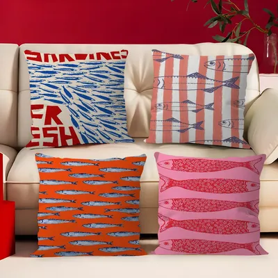 Sardinen, Schwimmen, Kunstkissen, Geschenk, Zuhause, Büro, Dekoration, Schlafzimmer, Sofa, Auto, Image