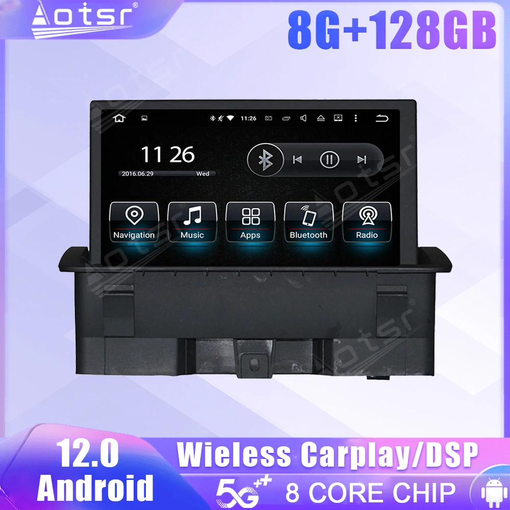 128G Für Audi A1 2011 2012 2013 2014 2015 Auto Radio Carplay Multimedia Vedio Player GPS Auto Navi stereo DVD Kopf Einheit DSP 2DIN