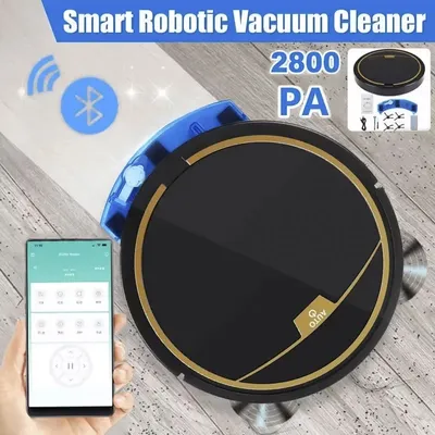 Robot Sweeper Vacuum Cleaner With Water Tank,3in1 Wet&Dry Intelligent Robot,Remote App Control,Robotic Vacuum Cleaners for Home