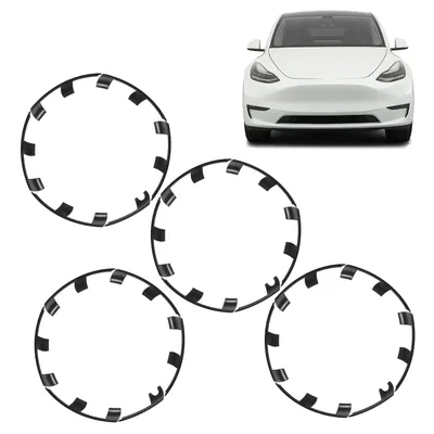 21 Inch Wheel Rim Protector Guard Scratch Resistant Hubcap Rim Patch Replacement for Tesla Model Y