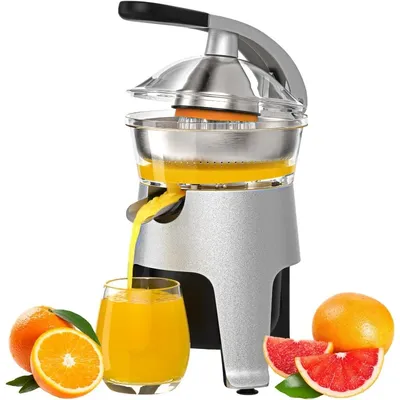 Die Cast Stainless Steel Electric Citrus Juicer Squeezer, for Orange, Lemon, Grapefruit | 300 Watts