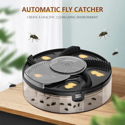Pest Catcher Device Household Automatic Flycatcher USB Rechargeable Home Kitchen Flytrap Quiet