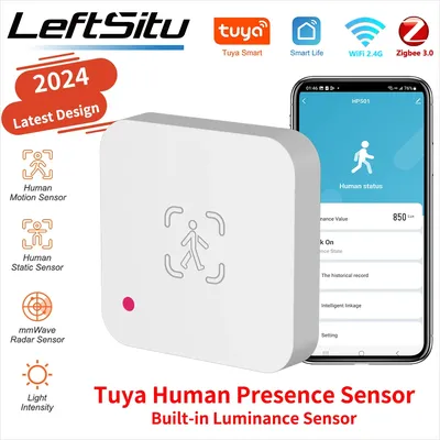 Tuya WiFi Human Presence Sensor MmWave Radar Detector With Luminance Sensor For Smart Home Smart