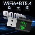 Adattatore USB WiFi Bluetooth 5.4 AX900 Adattatore WiFi 6 Dual Band 2.4G e 5GHz Scheda di rete wireless Adattatore WiFi per Windows 10/11 PC