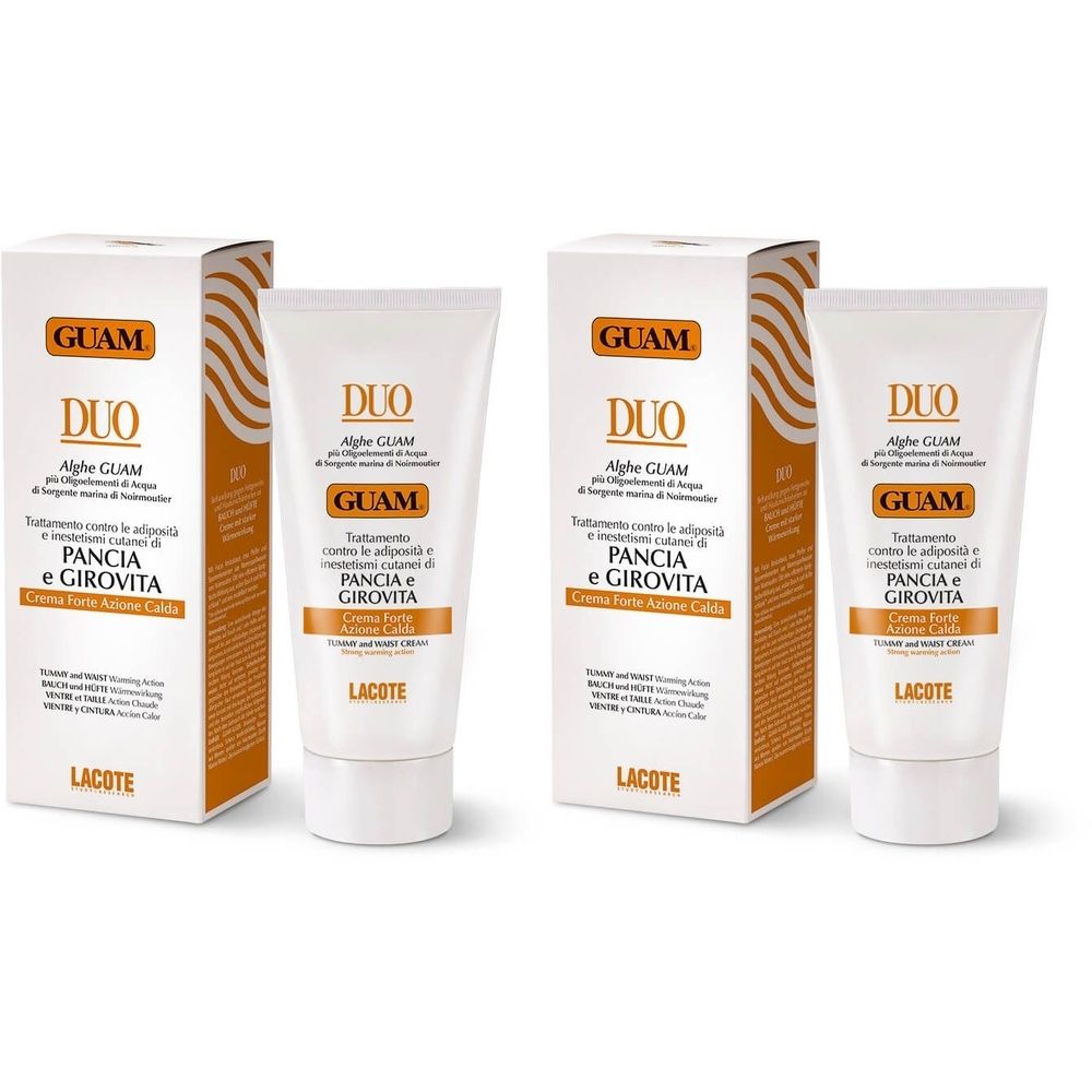 GUAM® Duo Crema Pancia e Girovita Azione Calda 2x150 ml