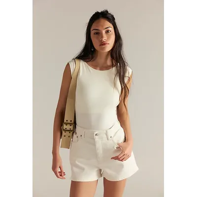 CRVY Bellarosa High-Rise Vintage Shorts by We The Free at Free People in Sorbet, Size: 30