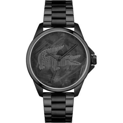 Quarzuhr LACOSTE "LE CROC", schwarz, Armbanduhren, Herren, Armbanduhr, Herrenuhr, Edelstahlarmband, analog Image
