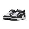 Sneaker PUMA "PUMA Rebound V6 Lo Sneakers Kinder", Kinder, Gr. 31, schwarz-weiß (weiß schwarz), Obermaterial: Synthetik, Textil; Futter: Textil; Laufsohle: Gummi, Schuhe