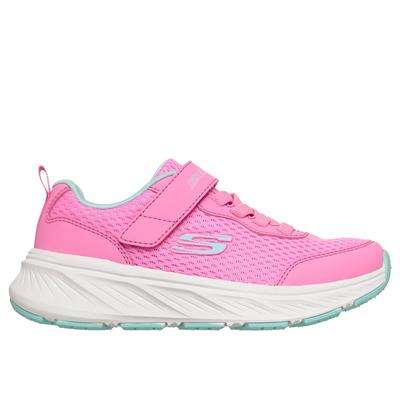 Skechers Girl's Edgeride - Smooth Journey Sneaker | Size 2.0 | Hot Pink/Turquoise | Textile/Synthetic | Machine Washable