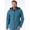 Softshelljacke LPO "ELLIOT PEAK V MEN", Herren, Gr. L (52), blau (petrol), 96% Polyester; 4% Elasthan, sportlich, Langarm mit Gummizug, Jacken, auch in Großen Größen erhältlich