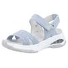 Sandale RIEKER SPORT "Byron Bay", Damen, Gr. 43, blau (hellblau), Textil, unifarben, casual, Schuhe, Sport-Sandale, Sommerschuh, Outdoorsandale mit weichem Fußbett