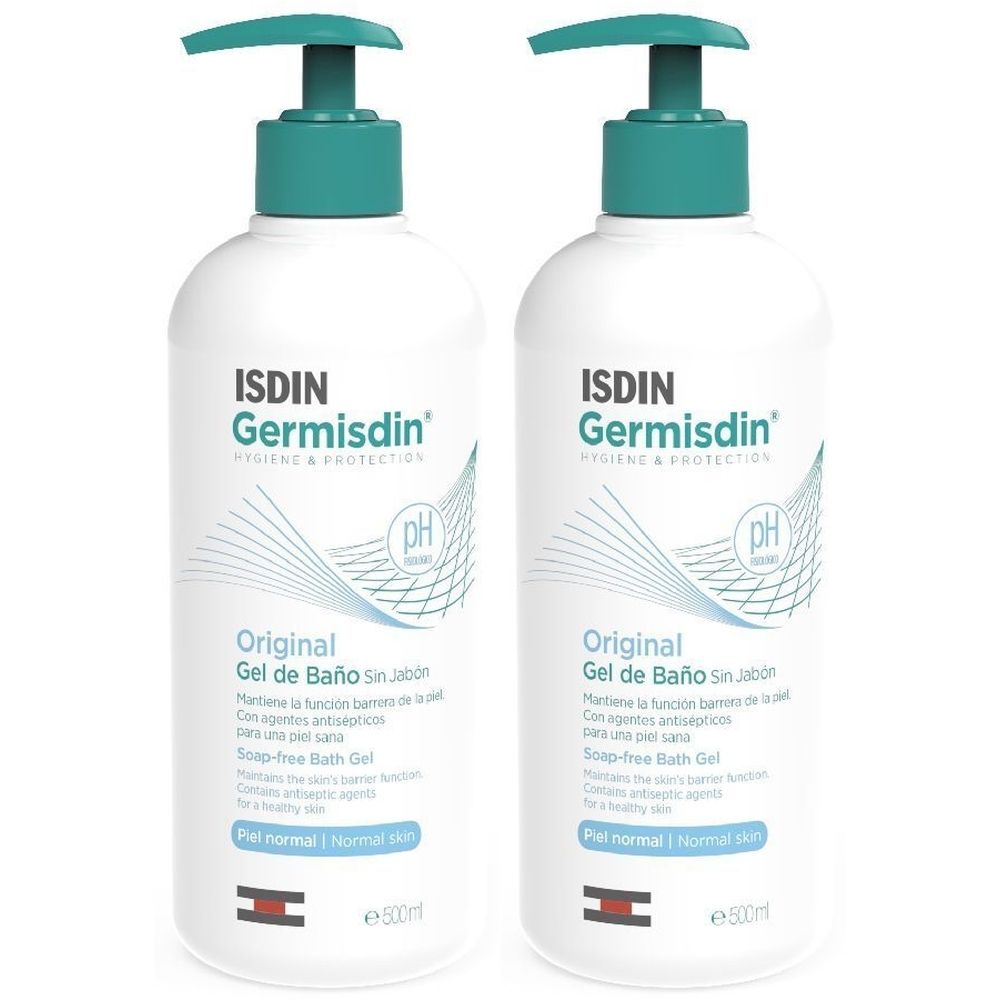 ISDIN Germisdin® Gel Detergente Senza Sapone 2x500 ml detergente