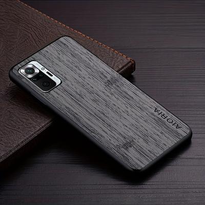 TEMU Xiaomi Pro Max 10s 5g Faux Leather Bamboo Wood Pattern Luxury Phone Case With Full Coverage Anti-drop Design And Precise Camera Cutouts Image