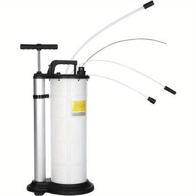 TEMU Oil Suction Pump 9l With 3 Hoses Suction Pump Bleeding Device Fluid Suction Pump Oil Drainage Device Manual Suction Pump For Vehicle Oil Change Engine Oil Change Image