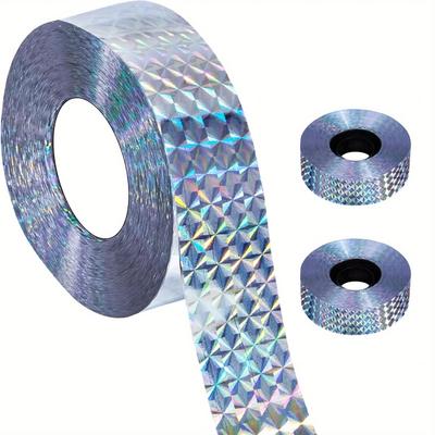 TEMU 2 Rolls Bird Scare Tape, 328ft Double Sided Bird Repellent Scare Tape, Bird And Deterrent Reflective Tape For Image