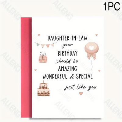 TEMU Alleng Daughter-in-law Envelope - Greeting, Wishes On - Image