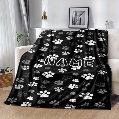 TEMU Custom Personalized Cat , Plush Polyester | Customizable For Birthdays And Valentine's Day | Bedroom, Sofa, Couch Decoration Image