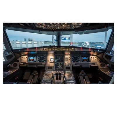 TEMU 1pc Cockpit Canvas Print, 12x18 Inch - Inspirational Aviation Wall Art Poster, Ideal For Pilots And Aviation Enthusiasts, Home Decor For Living Room, Bedroom, Or Office Image