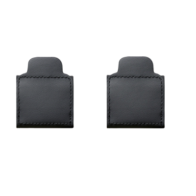 TEMU 2pcs Car Leather Seat Belt Limiters, Fixed Clip For Neck And Abdomen, Universal Fit, Comfortable And Image