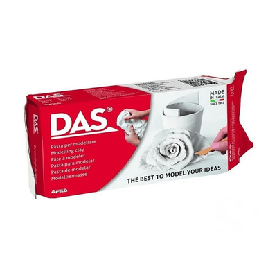 TEMU Party Favors, Air-hardening Modeling Clay Das White, 500 G, No Baking, , Suitable For All Ages, Ideal For Professionals And Amateurs Image