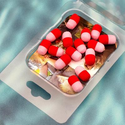 TEMU Anfs 15pcs Carp Fishing Bait Pop Up Boilie Of For Hair Rig Fishing Accessories Floating Carp Rig Method Feeder Fishing Tackle Lures Image