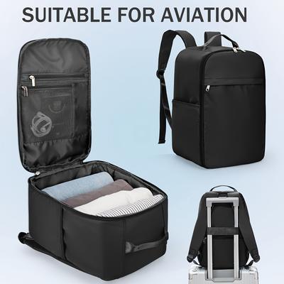 TEMU Ryanair Cabin Bags Underseat Cabin Bag New Easyjet Carry On Travel Backpack Rucksack, Hand Luggage Bag Backpack Casual Daypack School Bag Fit 35.56cm Laptop Image