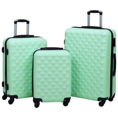TEMU Hard Shell Trolley Set 3pcs Mint Green Abs Classics Never Go Fashion And Show High Quality And . Image
