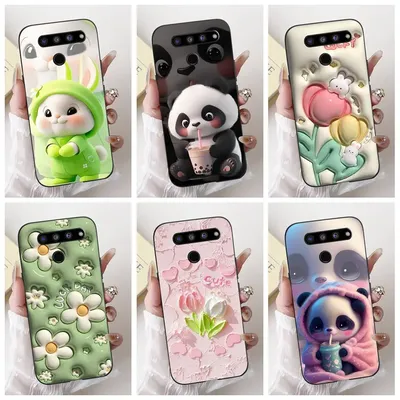 For Lg V50 ThinQ 5G Case LM-V500N Unique Cartoon Cover For LG V50s Thing Soft TPU Phone Case For LG V40 ThinQ V50Thinq 5G Fundas