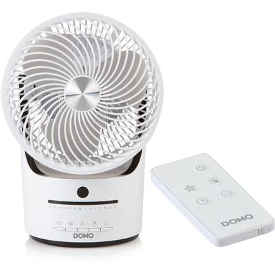 Kleiner Tischventilator in Weiß mit Timer 360° Zirkulation 3 Stufen Image