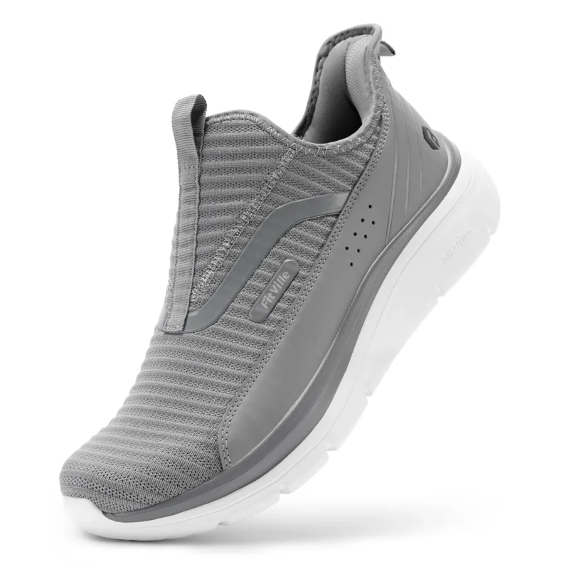 Fitville Wide Herren-Sportschuhe, Fitness-Walking-Schuhe, leicht, atmungsaktiv, für Outdoor, Freizeit, Sport, Laufschuhe, Sneaker Image