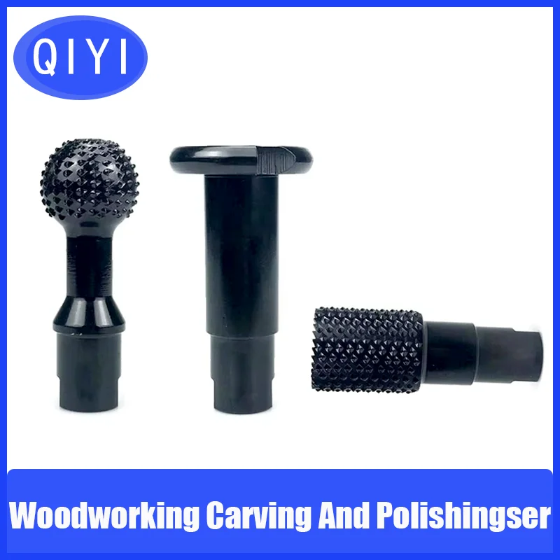 3-teiliges Holzbearbeitungs-Schnitz- und Polier-Set, Werkzeuge, 10/14 mm, Power-Carving-Aufsatz für Winkelschleifer, Holzrillen-Schnitzwerkzeug Image