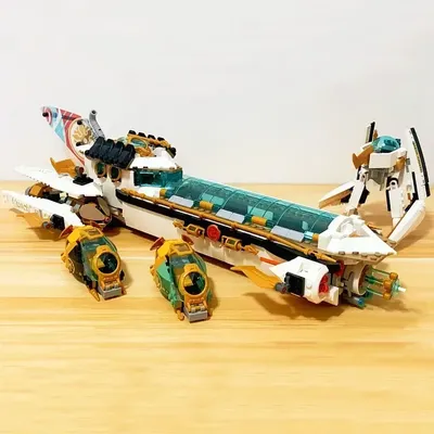 Stock Hydro Bounty Ship Bausteine, kompatibel mit 71756, U-Boot-Modell, Unterwasserboot, Image