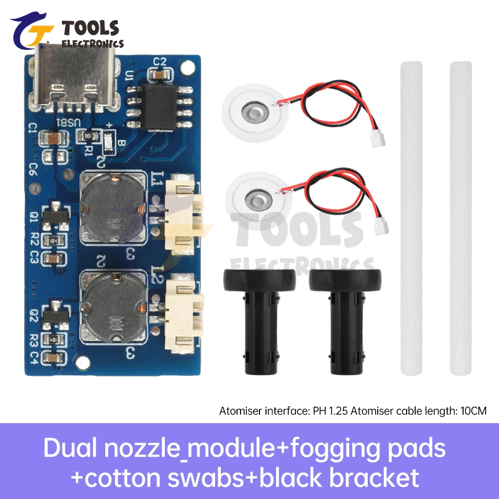 DC 5V Dual Spray Three Spray Mini Luftbefeuchter Modul Ultraschall Zerstäuber Luftbefeuchter Modul Nebel Maker und Treiber Platine Image