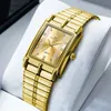 2024 neue Herren Edelstahl Uhr Luxus Strass Business-Stil Original Quarz werk Gold schwarz Casual Fashion Uhren