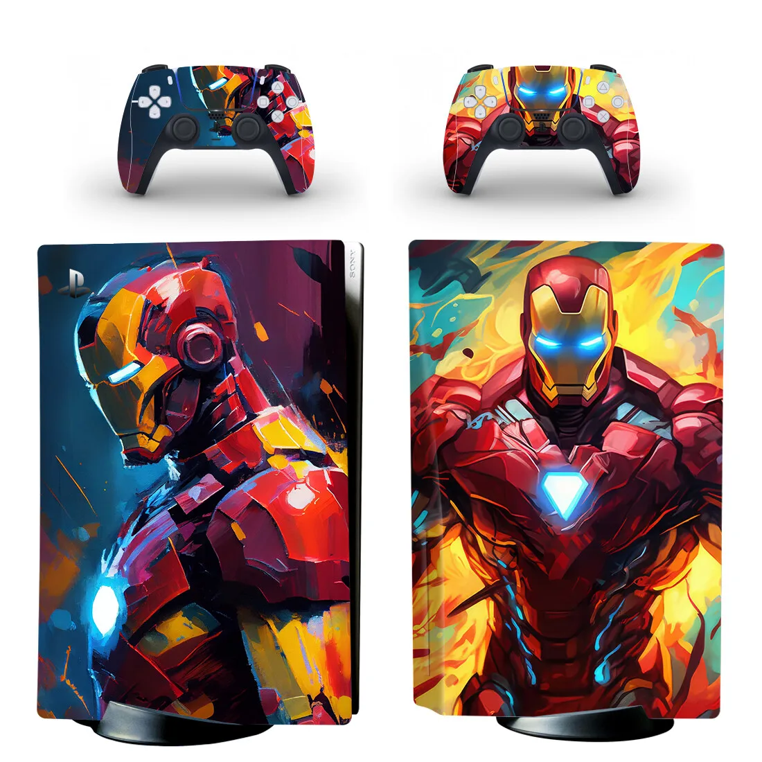 Neuer Film Super Hero PS5 Disc Skin Aufkleber Aufkleber Cover für Konsole & Controller PS5 Fat Disk Skin Aufkleber Vinyl Image