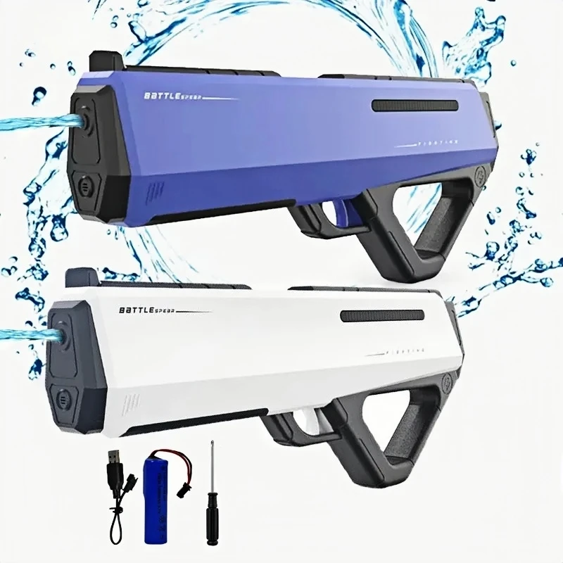 Kinder Elektrische Wasser Pistole Spielzeug Sommer Outdoor Strand Pool Spiele Spielzeug Erwachsene Kinder Hochdruck Automatische Absorbieren Wasser Spritzen Pistole Image