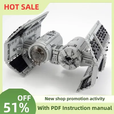 Neue 1644Pcs Berühmte Star Battle Film Moc Bomber Krawatte Spacefighter Modell Diy Kreative Ideen Image