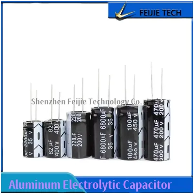 10V 16V 25V 35V 50V 63V 100V DIP Aluminium-Elektrolytkondensator 100UF 220UF 330UF 470UF 680UF Image