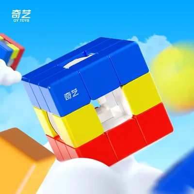 [JudyCube] Qiyi Void Sandwich Magic Speed Cube Stickerless Professionelles Zappelspielzeug Hohles Image