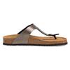 Zehentrenner TAMARIS "CORRA", Damen, Gr. 40, silber (anthrazit), Lederimitat, sportlich, Schuhe, Sommerschuh, Schlappen mit angenehmen Zehensteg