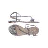 Dune London Damen Sandale, Gr. 39, grau, kein Etikett