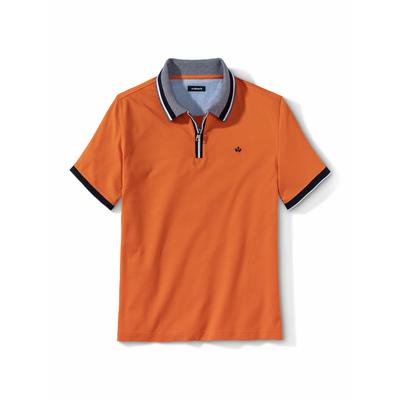 Walbusch Herren Club Polo Orange gestreift Image