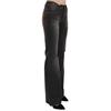 Dolce & Gabbana Damen Schwarze Gewaschene Mittlere Taille Ausgestellte Denim Casual Jeans